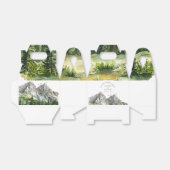 Rustieke Woodland Mountain Forest Pine Wedding Bedankdoosjes (Uitgevouwen)