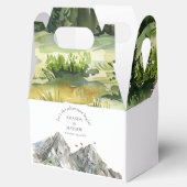 Rustieke Woodland Mountain Forest Pine Wedding Bedankdoosjes (Geopend)