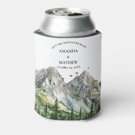 Rustieke Woodland Mountain Forest Pine Wedding Blikjeskoeler