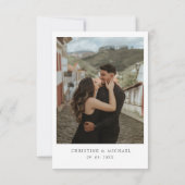 Rustieke Woodland Mountain Forest Pine Wedding Save The Date (Achterkant)