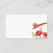 Rustieke Woodland Mushroom Hoe groot mama's buik Informatiekaartje (Achterkant)