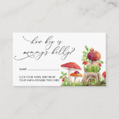 Rustieke Woodland Mushroom Hoe groot mama's buik Informatiekaartje (Voorkant)