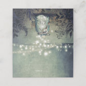 Rustieke Woodland Nachtlampjes Bruiloft Plaatskaartje (Buitenkant ongevouwen)