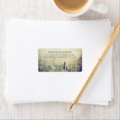 Rustieke Woodland Navy Adresetiketten Etiket (Insitu)