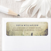 Rustieke Woodland Navy Retouradreslabels Etiket (Insitu)