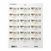 Rustieke Woodland Pinecones NIEUW WO Etiket (Full Sheet)