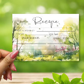 Rustieke Woodland Spring Recept Kaart