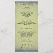 Rustieke Woodland String Lights Wedding Programma' Programmakaart (Achterkant)