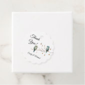 Rustieke Woodland Tortelduifjes Romantische bruilo Bedankjes Labels (In situ)