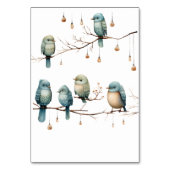 Rustieke Woodland Tortelduifjes Romantische bruilo Kaart (Achterkant)