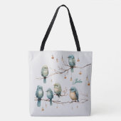 Rustieke Woodland Tortelduifjes Romantische bruilo Tote Bag (Voorkant)