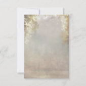 Rustieke Woodland Tree Lights Wedding RSVP Kaartje (Achterkant)