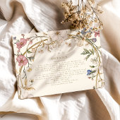 Rustieke Woodland varen bruiloft Informatiekaartje