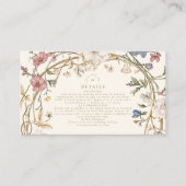 Rustieke Woodland varen bruiloft Informatiekaartje (Voorkant)