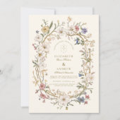 Rustieke Woodland varen bruiloft Kaart (Voorkant)