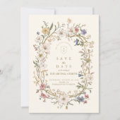 Rustieke Woodland varen bruiloft Save The Date (Voorkant)