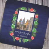 Rustieke Woodland Whimsical Mushrooms Kerstmis Kartonnen Onderzetters