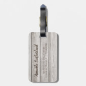 rustieke Woord Kaart Avontuur wachten Aangepaste n Bagagelabel (Achterkant verticaal)