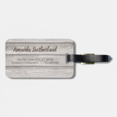 rustieke Woord Kaart Avontuur wachten Aangepaste n Bagagelabel (Achterkant horizontaal)