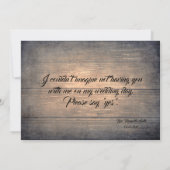 Rustieke word jij mijn getuige | Bruidsmeisje Kaart (Achterkant)