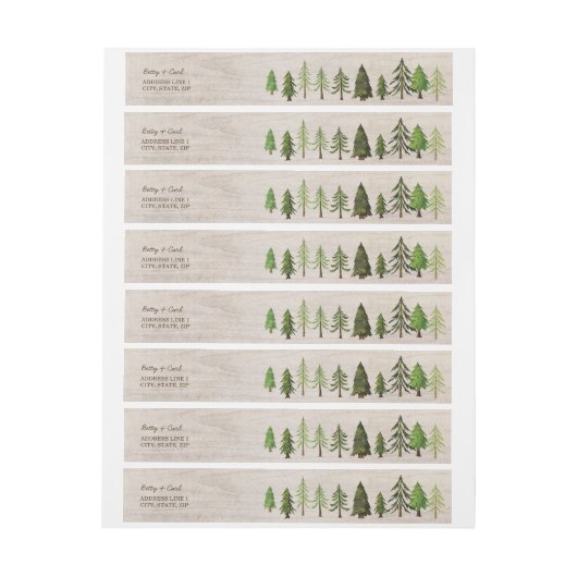 Rustieke wrap rondom retour adreslabel omwikkelbaar adreslabel (Vel)