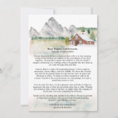 Rustieke Wyoming bestemming huwelijksreis Kaart (Voorkant)