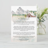 Rustieke Wyoming bestemming huwelijksreis Kaart (Staand voorkant)