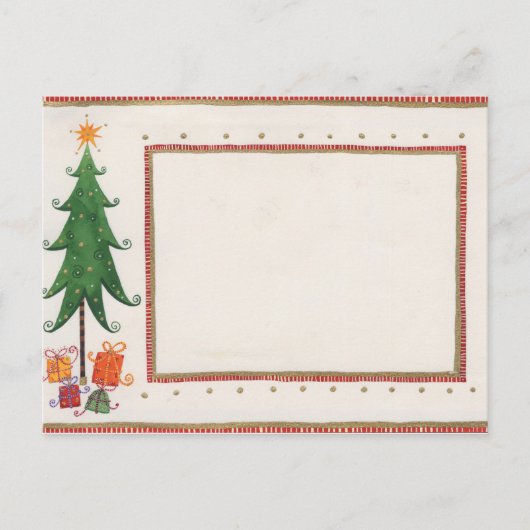 rustieke x-mas uitnodiging (Voorkant)