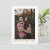 Rustieke XOXO Knuffels & Kusjes Valentijn Fotokaar Kaart (Staand voorkant)