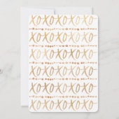 Rustieke XOXO Knuffels & Kusjes Valentijn Fotokaar Kaart (Achterkant)