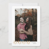 Rustieke XOXO Knuffels & Kusjes Valentijn Fotokaar Kaart (Voorkant)