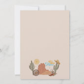 Rustieke Yee-haw Cowboy Eerste Rodeo 1e Verjaardag Kaart (Achterkant)