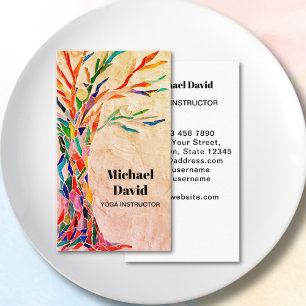 Rustieke Yoga Instructeur Visitekaartje