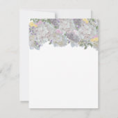 Rustieke zachte tuin bloemen antwoordkaart RSVP kaartje (Achterkant)