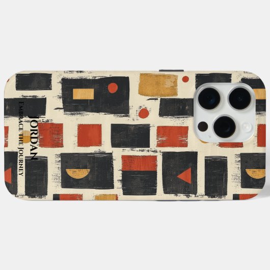 Rustieke Zambiaanse Batik - moderne tribale kunst Case-Mate iPhone Case (Achterkant (horizontaal))