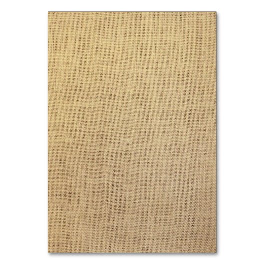 Rustieke Zand Dollar Kant & Burlap Tafelnummers (Achterkant)