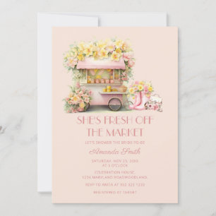 Rustieke Ze is net van de markt Bruidsfeest Kaart