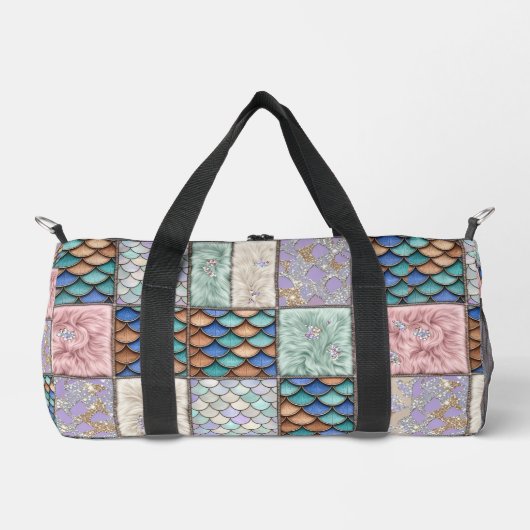 Rustieke Zeemeermin Sagen Valse Patchwork Monogram Plunjezak (Voorkant)