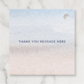 Rustieke Zeeschelpen Ocean Zee Zomer Strand Bruilo Bedankjes Labels (Achterkant)