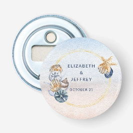 Rustieke Zeeschelpen Ocean Zee Zomer Strand Bruilo Button Flesopener