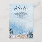 Rustieke Zeeschelpen Ocean Zee Zomer Strand Bruilo Informatiekaartje (Voorkant)