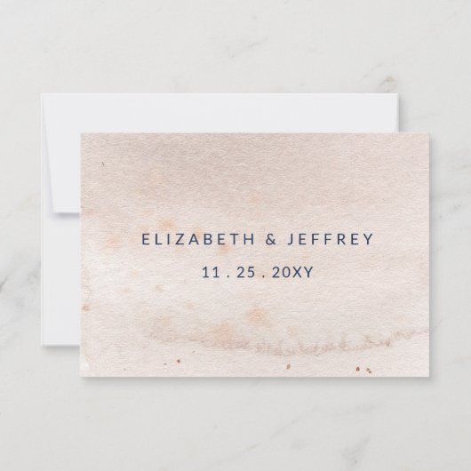 Rustieke Zeeschelpen Ocean Zee Zomer Strand Bruilo RSVP Kaartje (Achterkant)