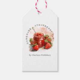 Rustieke Zelfgemaakte Aardbei Jam Mason Jar Hang L Cadeaulabel