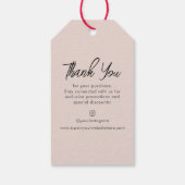 Rustieke zelfgemaakte aardbeienjam Product Hang La Cadeaulabel (Achterkant)