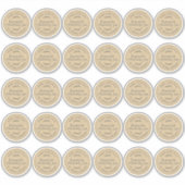 Rustieke zelfgemaakte bosbessengelei Kraft papier  Sticker (Voorkant)