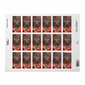 Rustieke zelfgemaakte custom salsa label (Full Sheet)