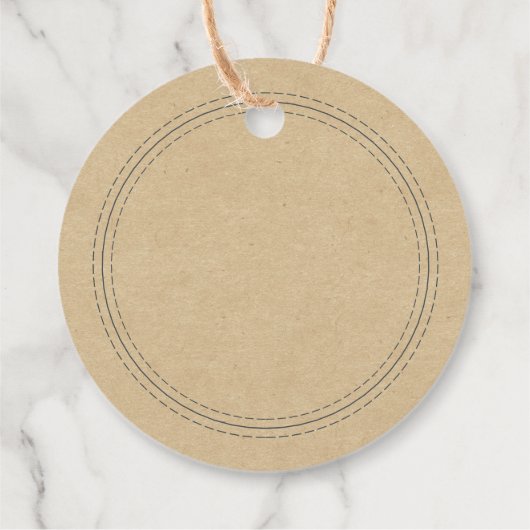 Rustieke zelfgemaakte eenvoudige kraftpapier schri bedankjes labels (Achterkant)