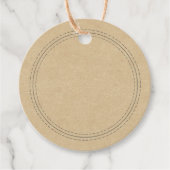 Rustieke zelfgemaakte eenvoudige kraftpapier schri bedankjes labels (Voorkant)