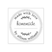 Rustieke zelfgemaakte gebakken goederen jamblikken rubberstempel (Afrduk)