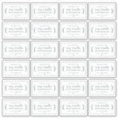 Rustieke zelfgemaakte soja kaars labels 24x zwart (Voorkant)